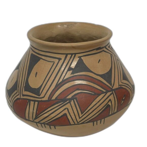 Signed Noli Silveira Brown Red Mexico Pottery Mata Ortiz Beautiful Vintage Vase - Picture 4 of 7